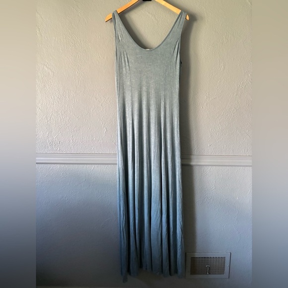 Easel | Maxi | Tank | Button-Up | Greenish Blue | Breezy | Dress | M 🌿💨 - Picture 5 of 11